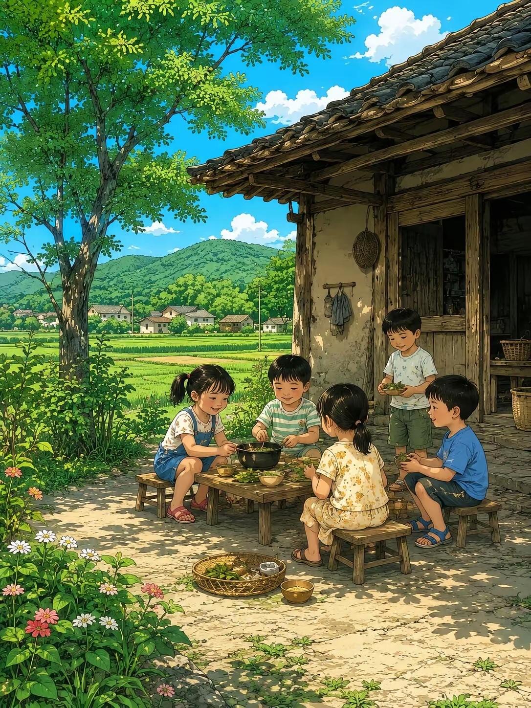 记忆中的童年画面，无忧无虑，让人至今怀念，你觉得熟悉吗