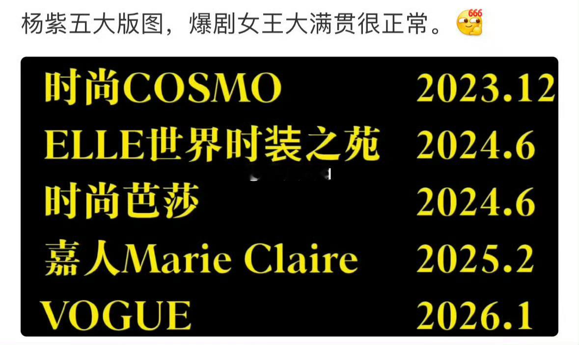 仅仅两年时间解锁的，这真的就牛批杨紫五大满贯