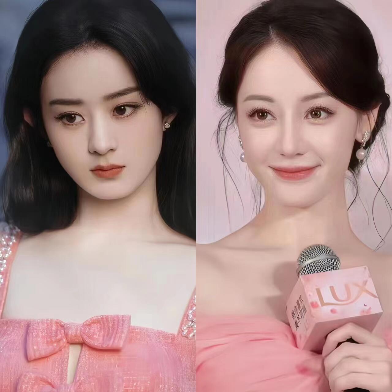 真不敢想象，赵丽颖如果和热巴合作一部戏，得爆成什么样～ ​​​[傻眼] ​​​
