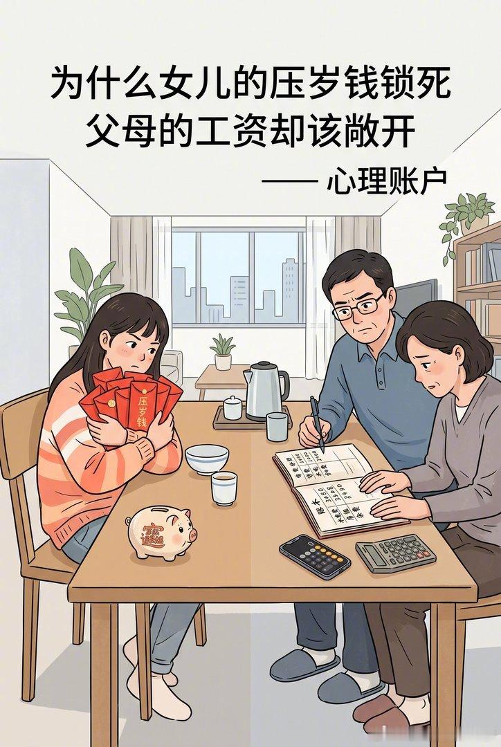 【女儿拒用压岁钱付生活费引争议】父亲每月出1500，想从女儿近10万压岁钱里再支