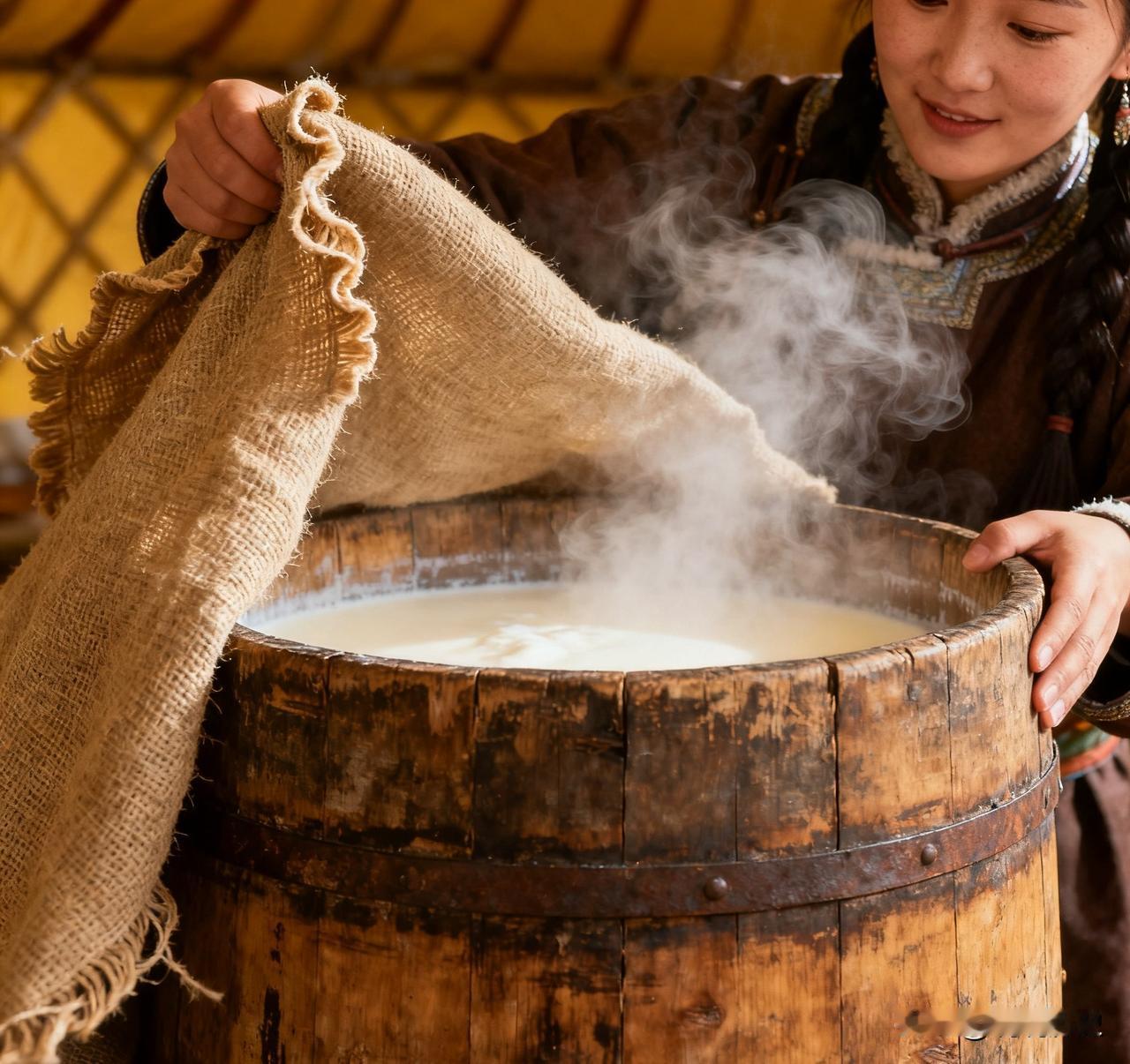 有一次，忽必烈外出打猎，突然渴了，当他路过一个蒙古包时，便下马进去讨马奶酒喝。忽