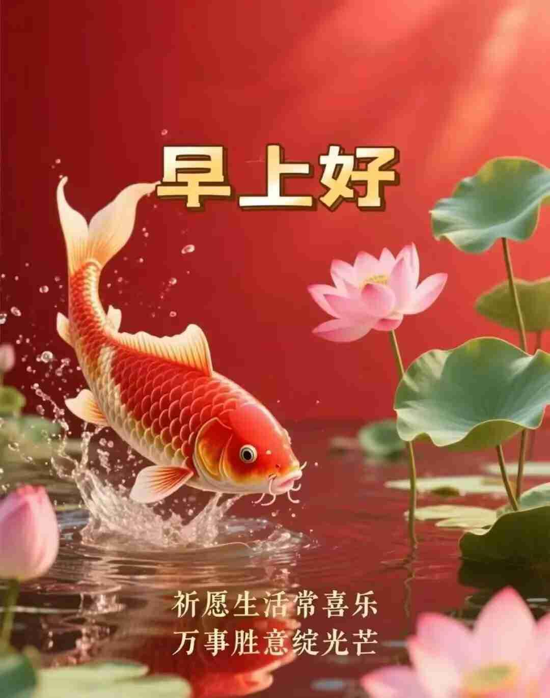 清晨问候大家早安！
送一份美丽让你不老，
送一份开心让你欢笑，
送一份平安让你逍