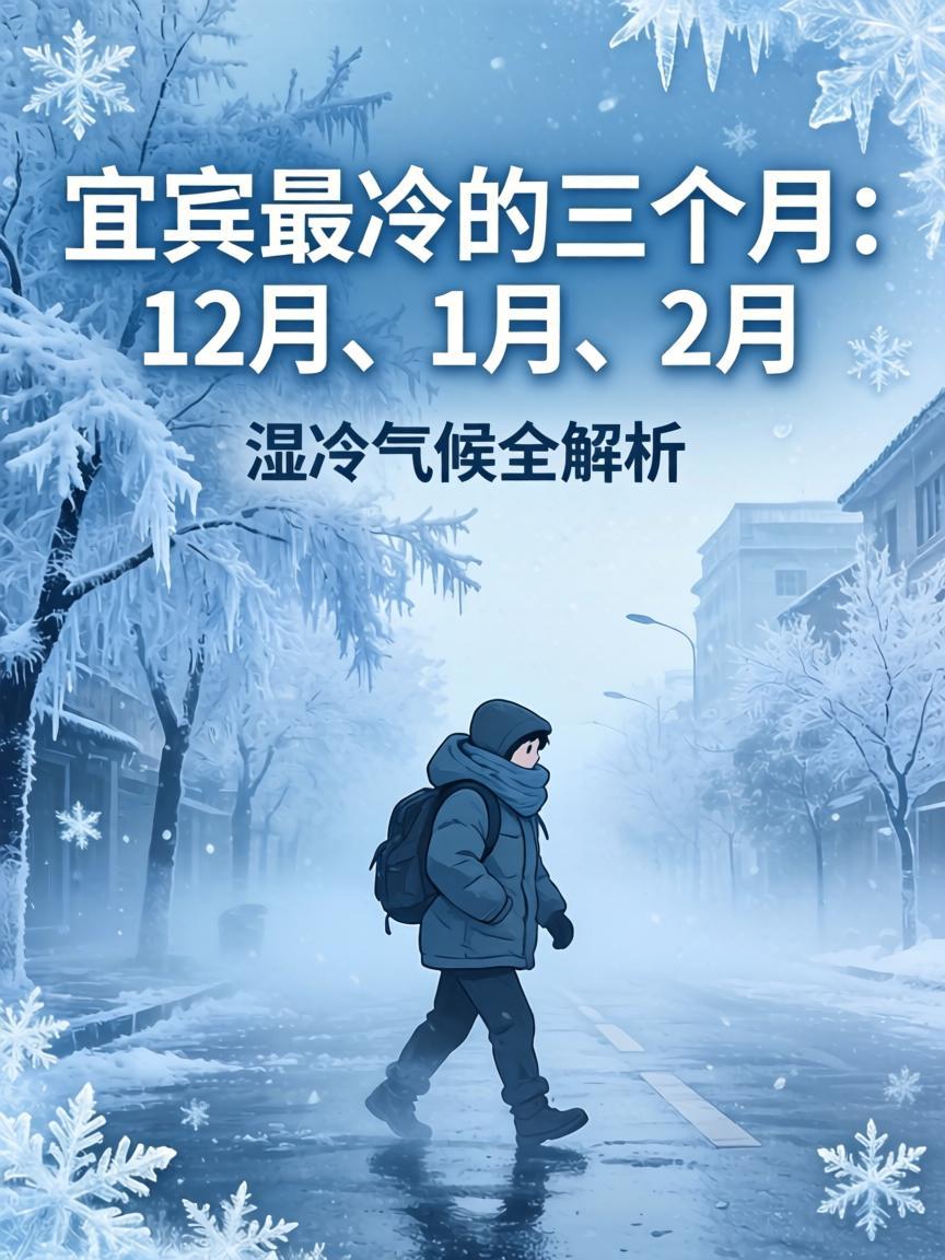 宜宾最冷的三个月：12月、1月、2月

❄️这个冬天，你准备好对抗宜宾的湿冷魔法