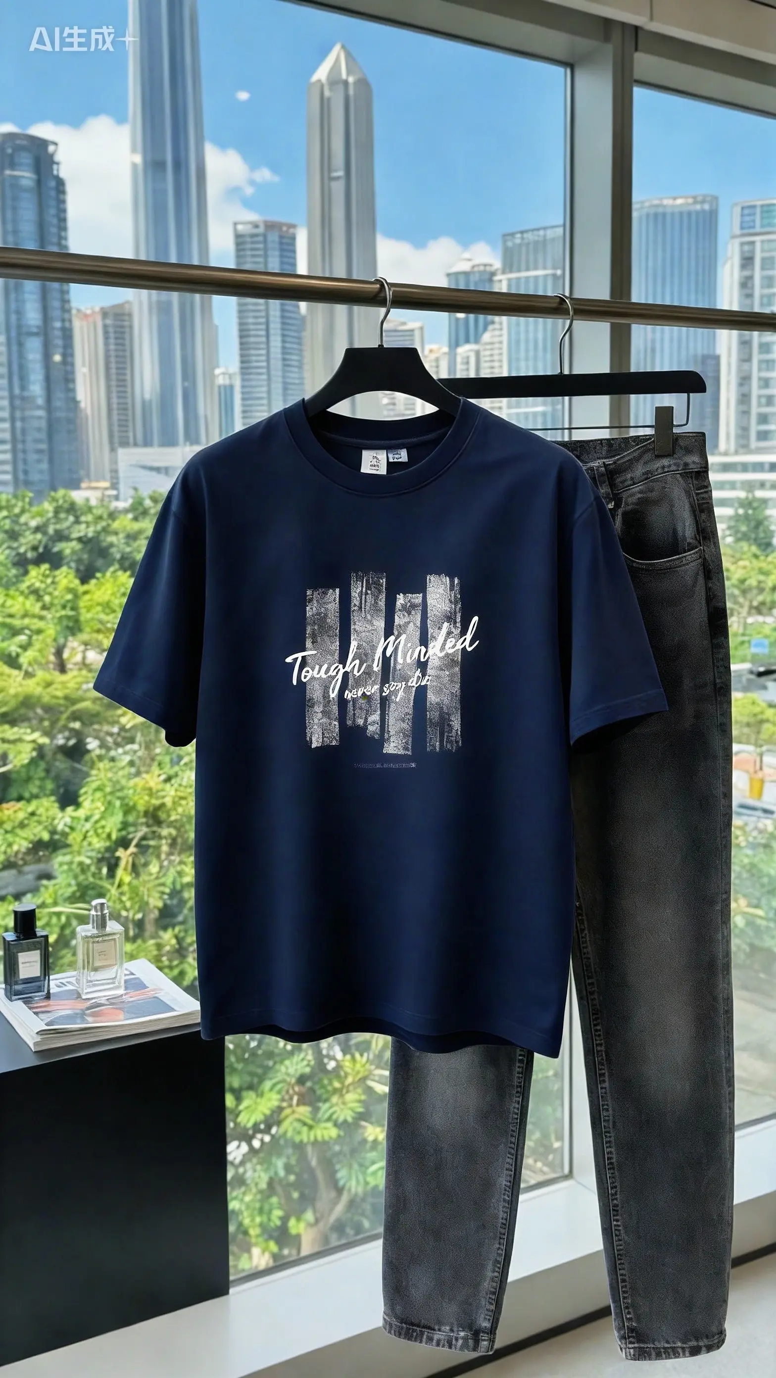 男士宽松半袖休闲潮牌百搭上衣