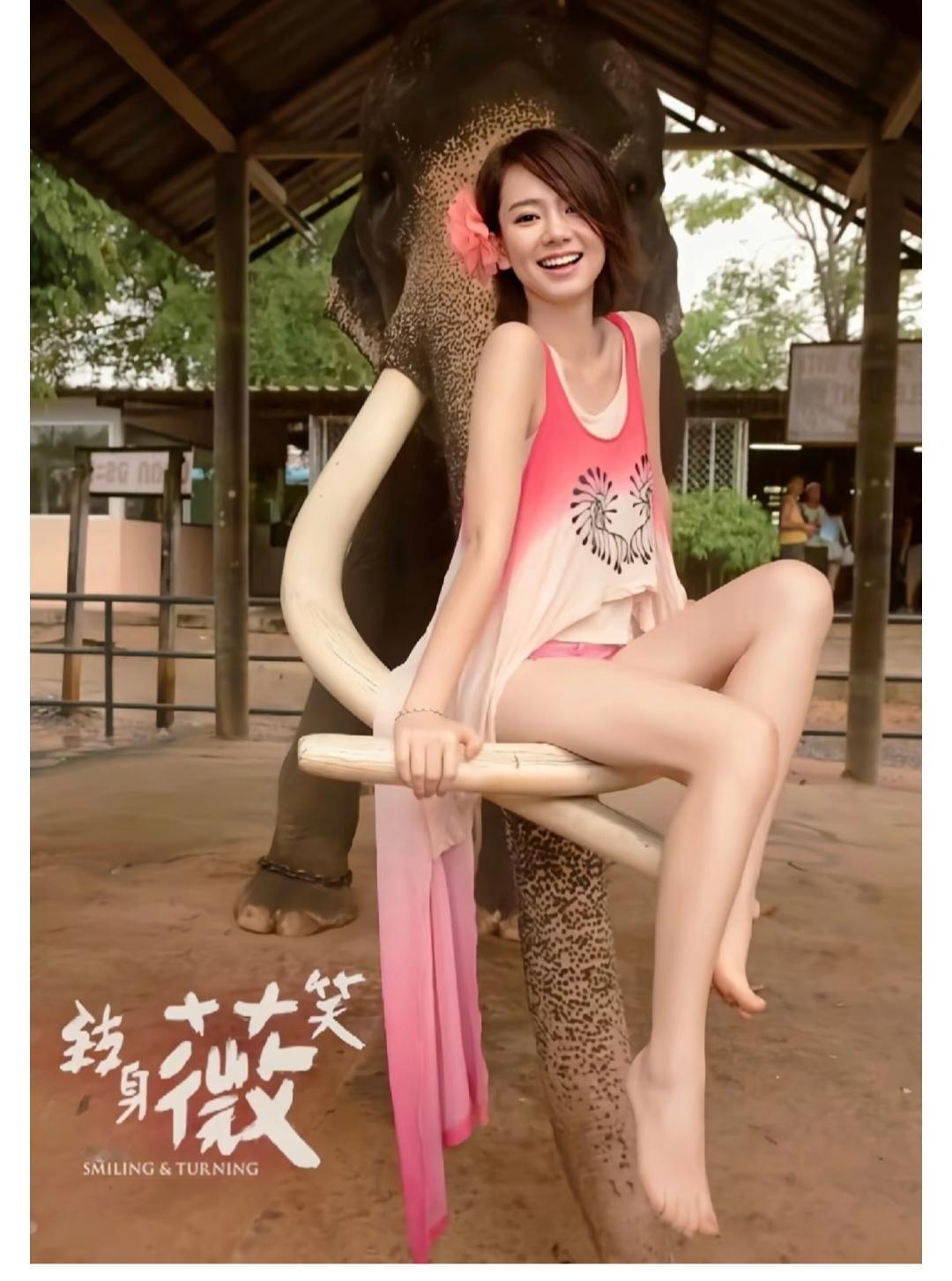 第一次见，大象的牙还能坐人，太惊讶了。