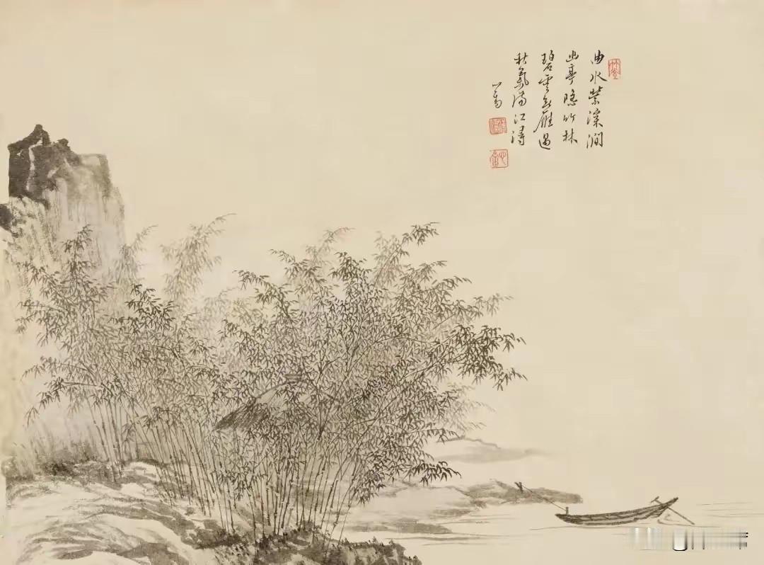 溥心畬（1896—1963），名溥儒，号西山逸士，清代恭亲王奕訢之孙，与张大千并