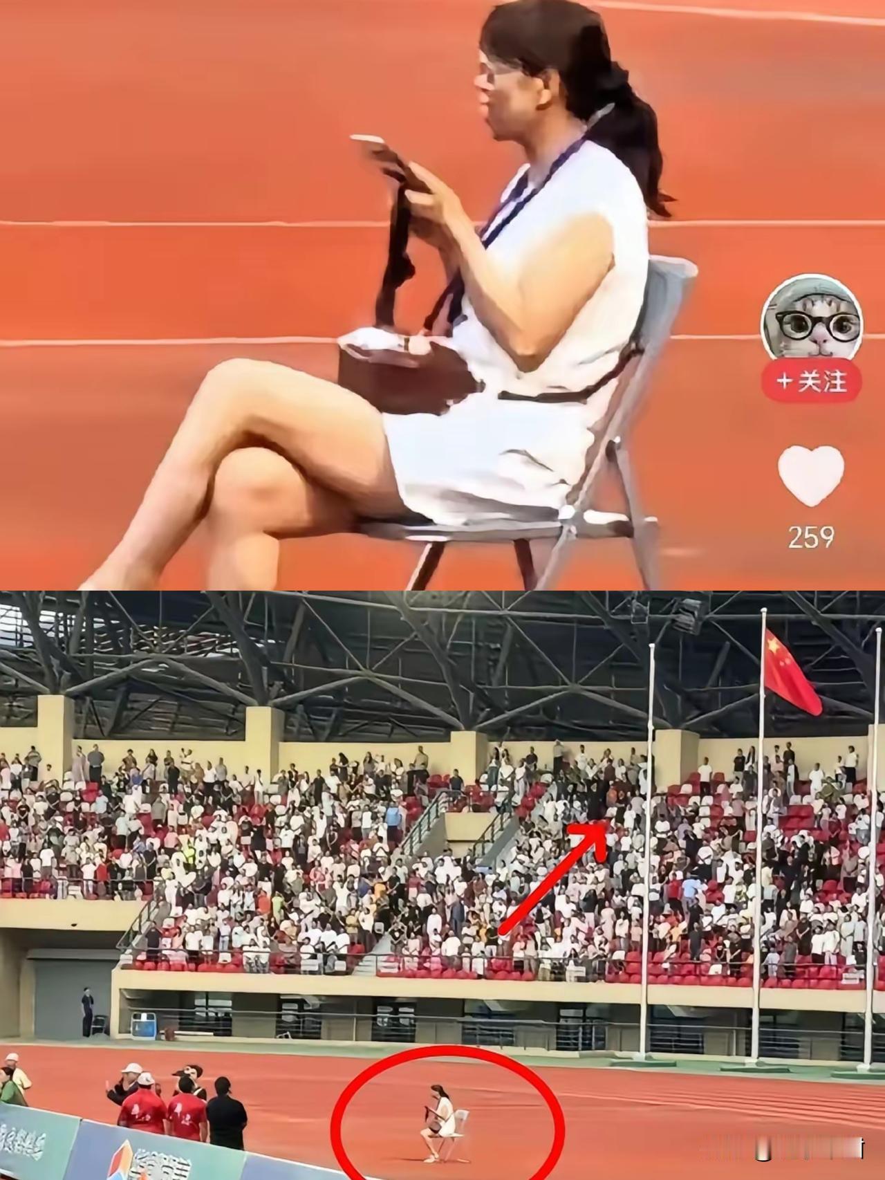 大家发现没，最近有件事闹挺大。

甘肃一场足球赛开幕升国旗，全场起立。

唯独有