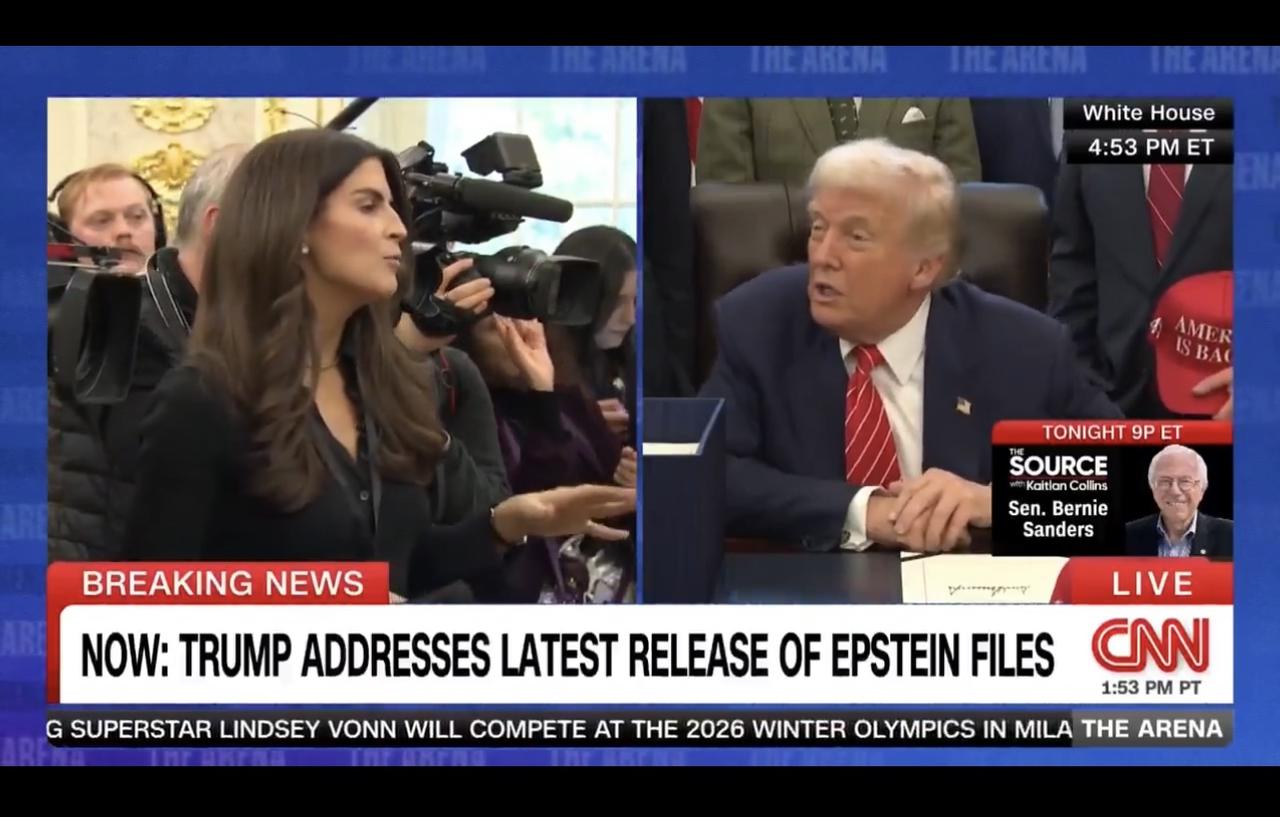 记者柯林斯：埃隆·马斯克和你的商务部长霍华德·卢特尼克的名字出现在爱泼斯坦的档案