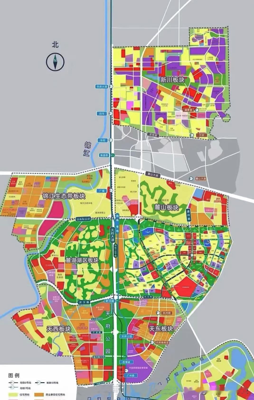 成都市的 天府新区C区 |的四大板块价值全解析
    黄金十字轴： 天府大道与