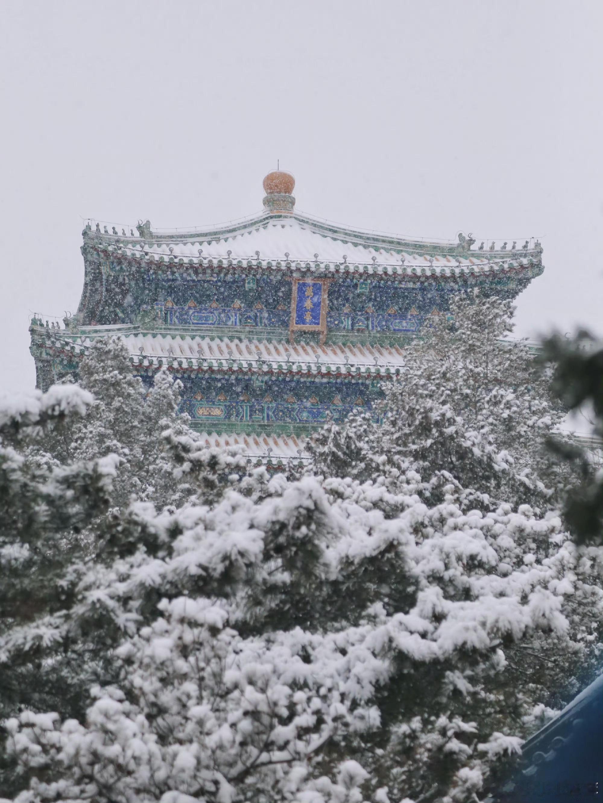 ⚪️ 总要去景山看一场雪吧冬天的景山公园雪中的紫禁之巅🏮快来解锁2块钱的快乐～