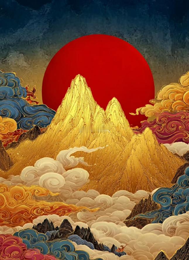 愿看到日照金山的人，都能红日高升，事事顺心，好运连连。 