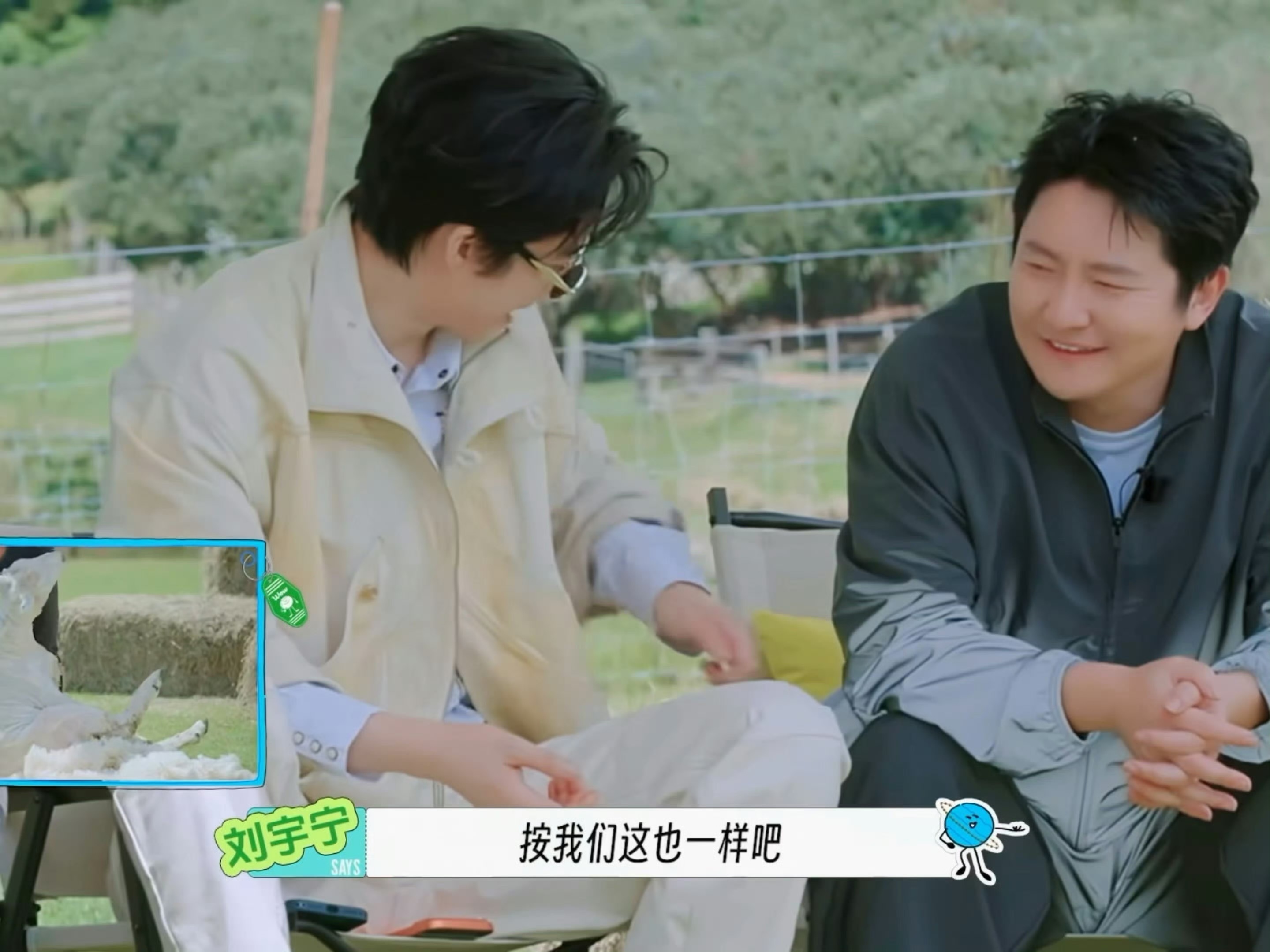 摩登兄弟刘宇宁  今天沒有主角光環。只有風、草地，和一個心情很好的人。🌿刘宇宁