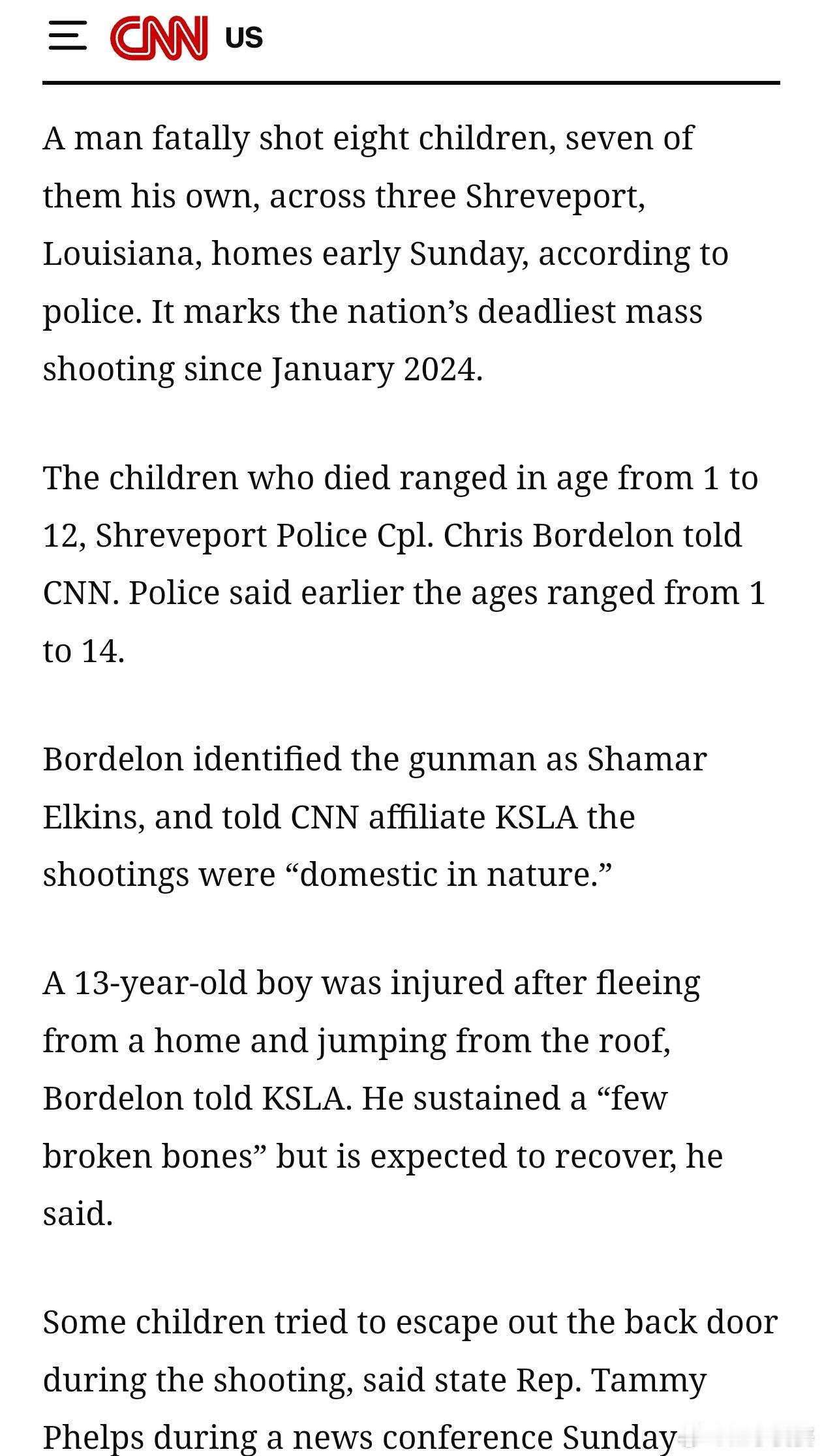 美国又发生了一起骇人听闻的大规模枪击案是的，哪怕是见惯了“枪击每一天”的美国人和