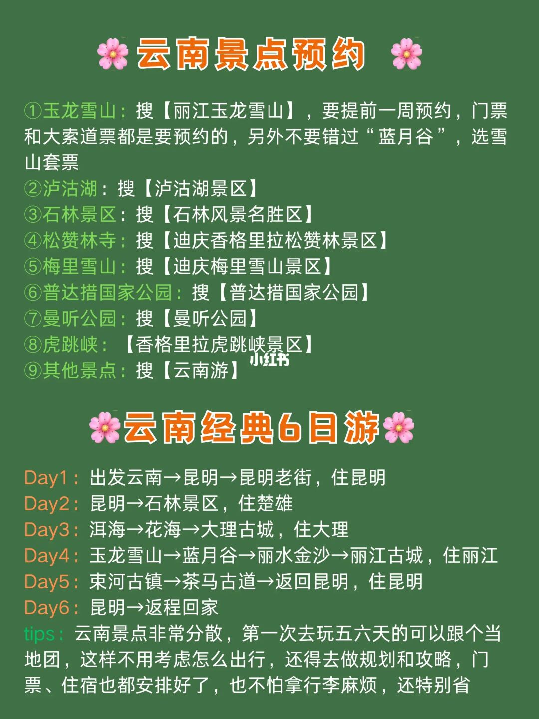 这篇云南旅游攻略💢还拿不下你吗⁉姐妹们