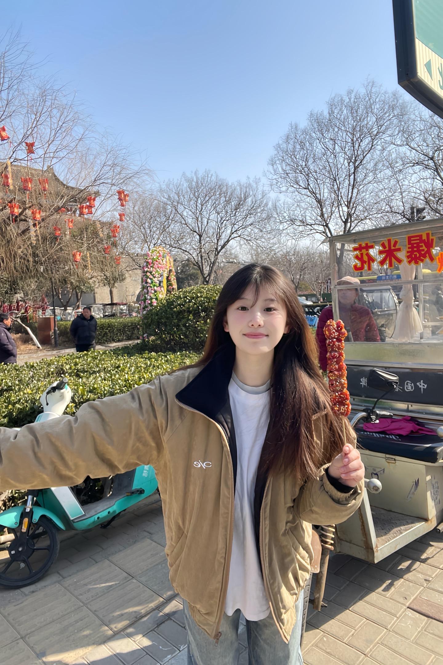 我和你要去闻闻新鲜的春天。