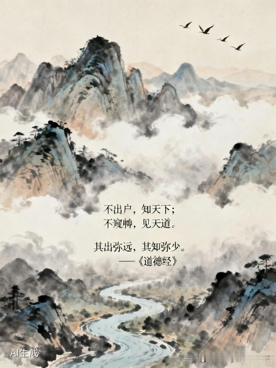 道德经顶级通透智慧：真正的认知，从不是向外奔波
 
不出户，知天下；不窥牖，见天