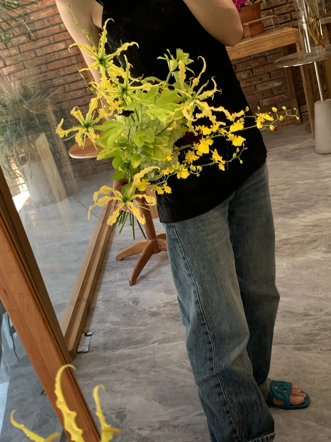 RollingRose 北京花店 白绿色系花束 小众花材 花店日常