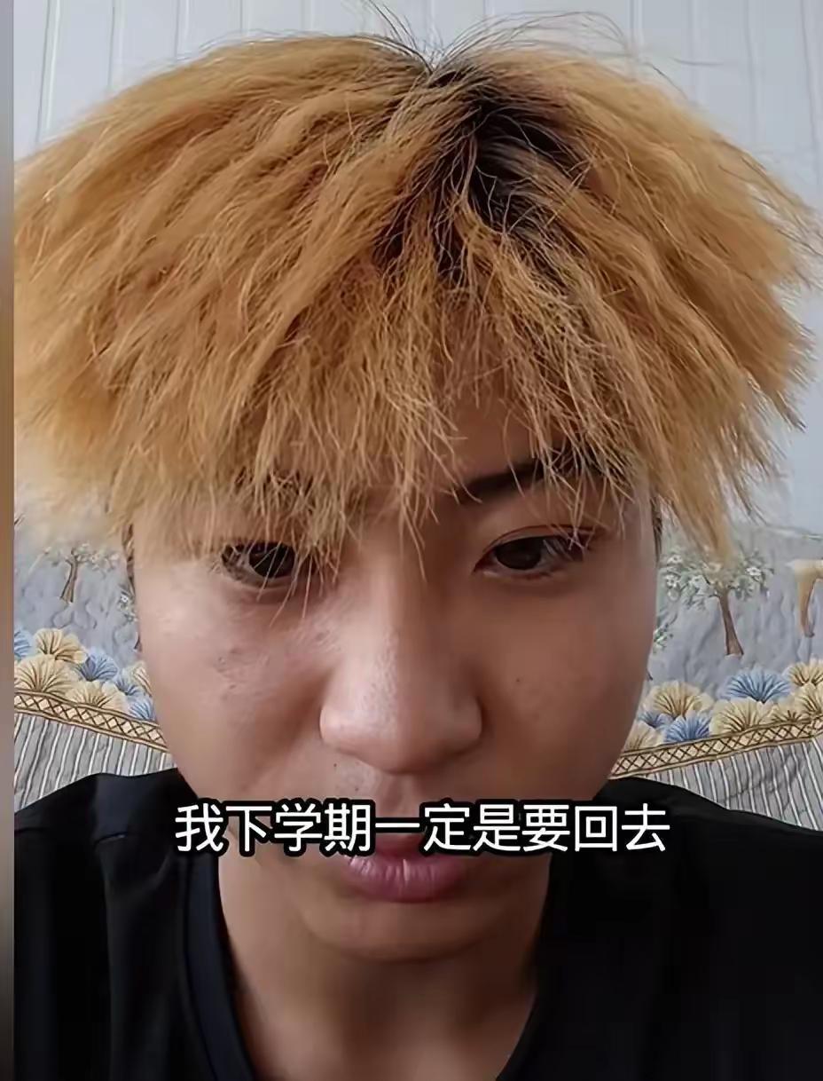 黄毛搬瓜少年最新回应：一定会完成学业
马正发视频说：
看到网友的评论，不让我带耳