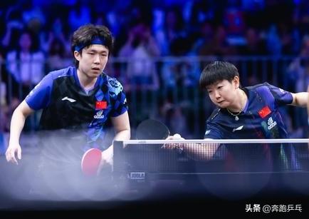 7月17日，乒乓球全锦赛混双八分之一决赛，“莎头组合”王楚钦和孙颖莎3比0击败林