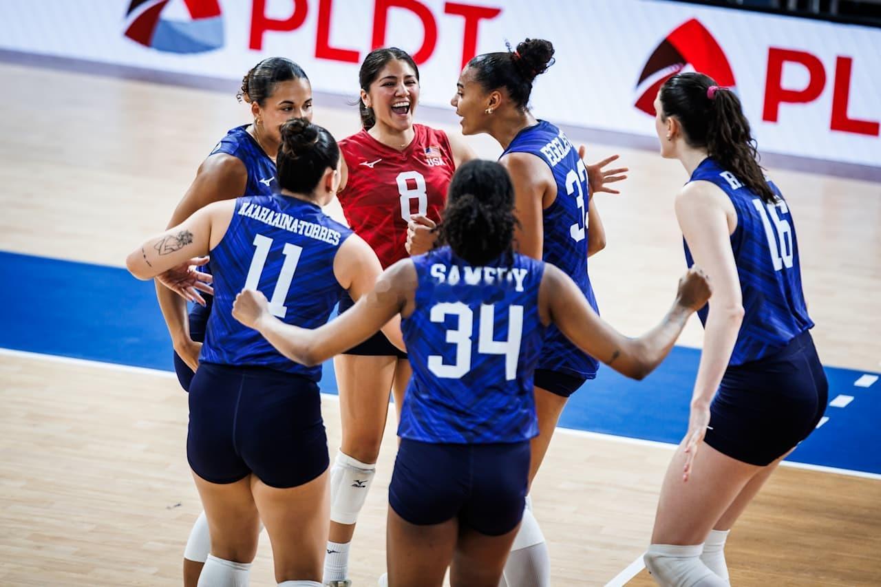 2026年世界女排联赛菲律宾帕西格站塞尔维亚女排vs美国女排第三局：16-25大