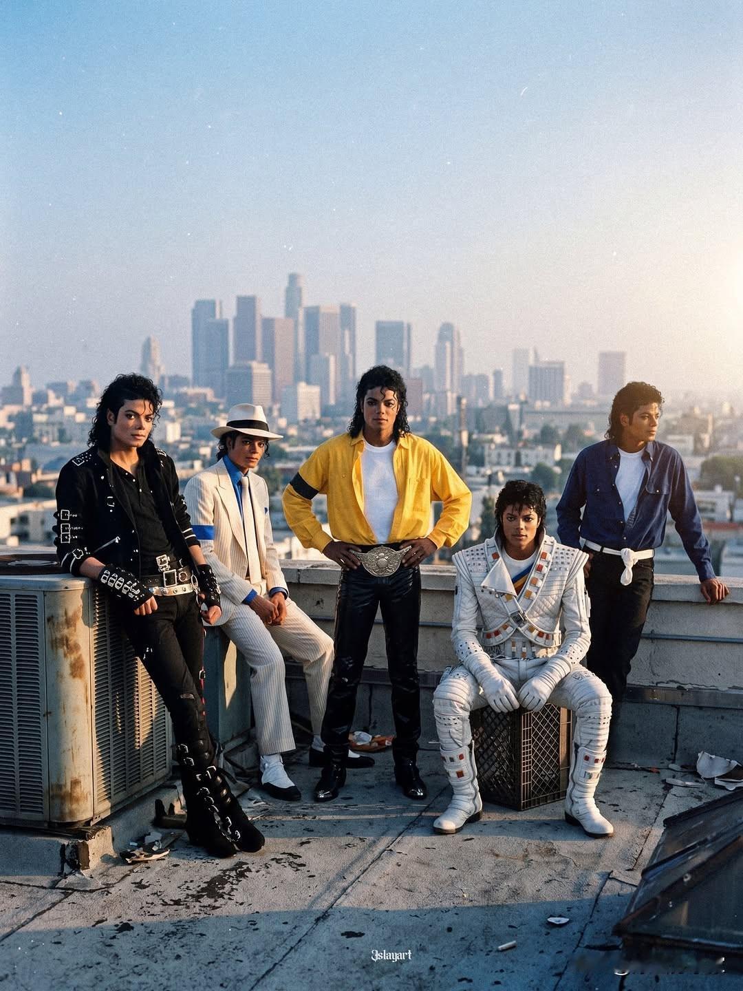 迈克尔杰克逊 专辑经典造型 图源见签名