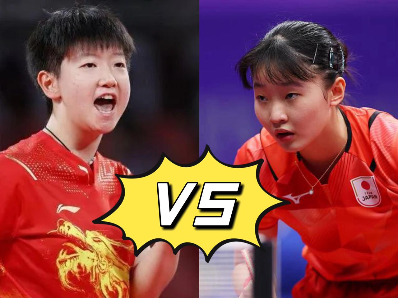 ​​​3-2绝杀🇯🇵日本张本美和，孙颖莎🇨🇳带队勇夺乒乓球女子团体金牌?