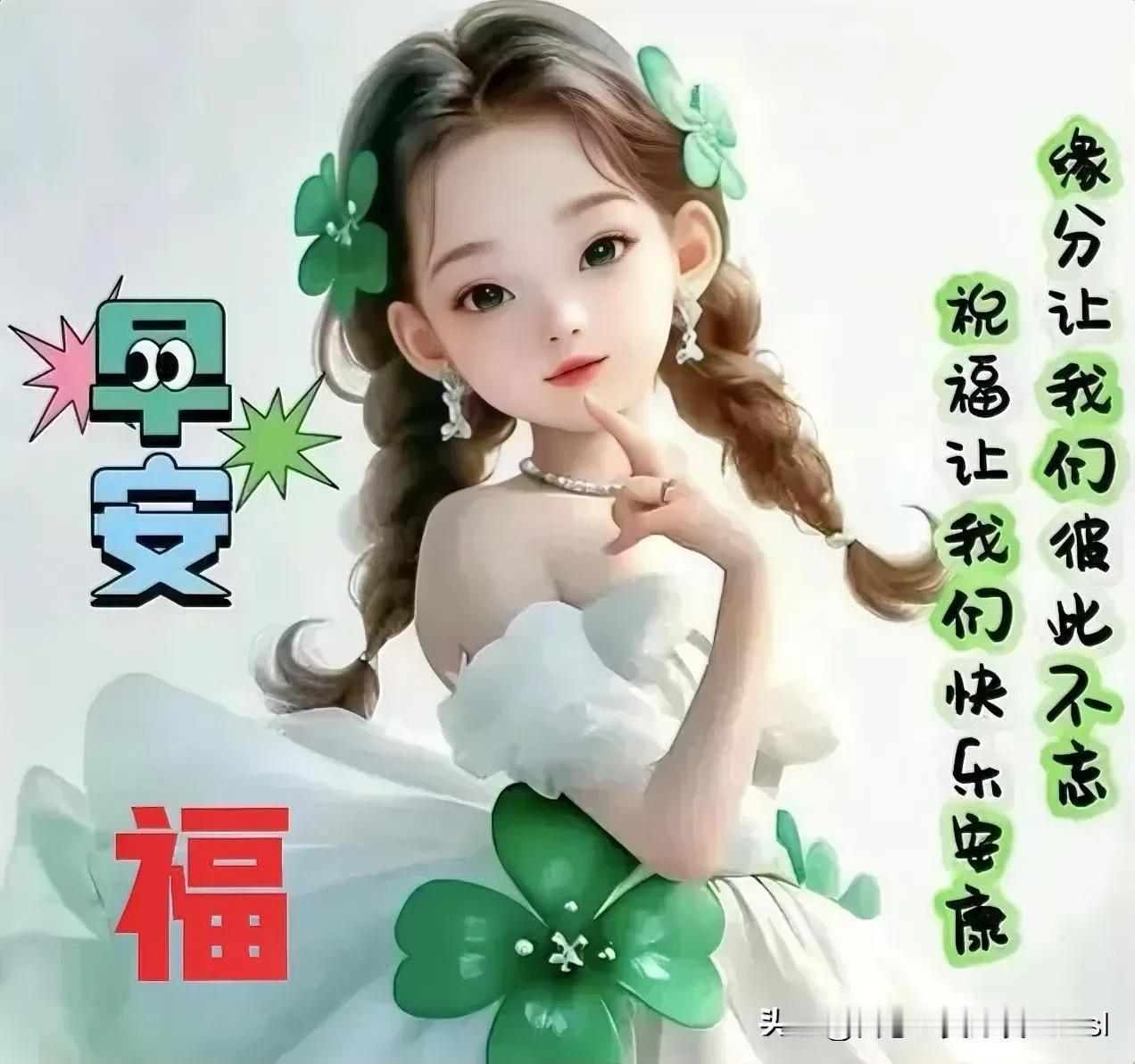 一天一个晨光，
牵挂惦念难忘；

一天一个问候，
开心快乐安康；

一天一个祝福