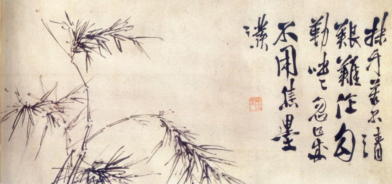 徐渭草书墨花卷选一书法欣赏
