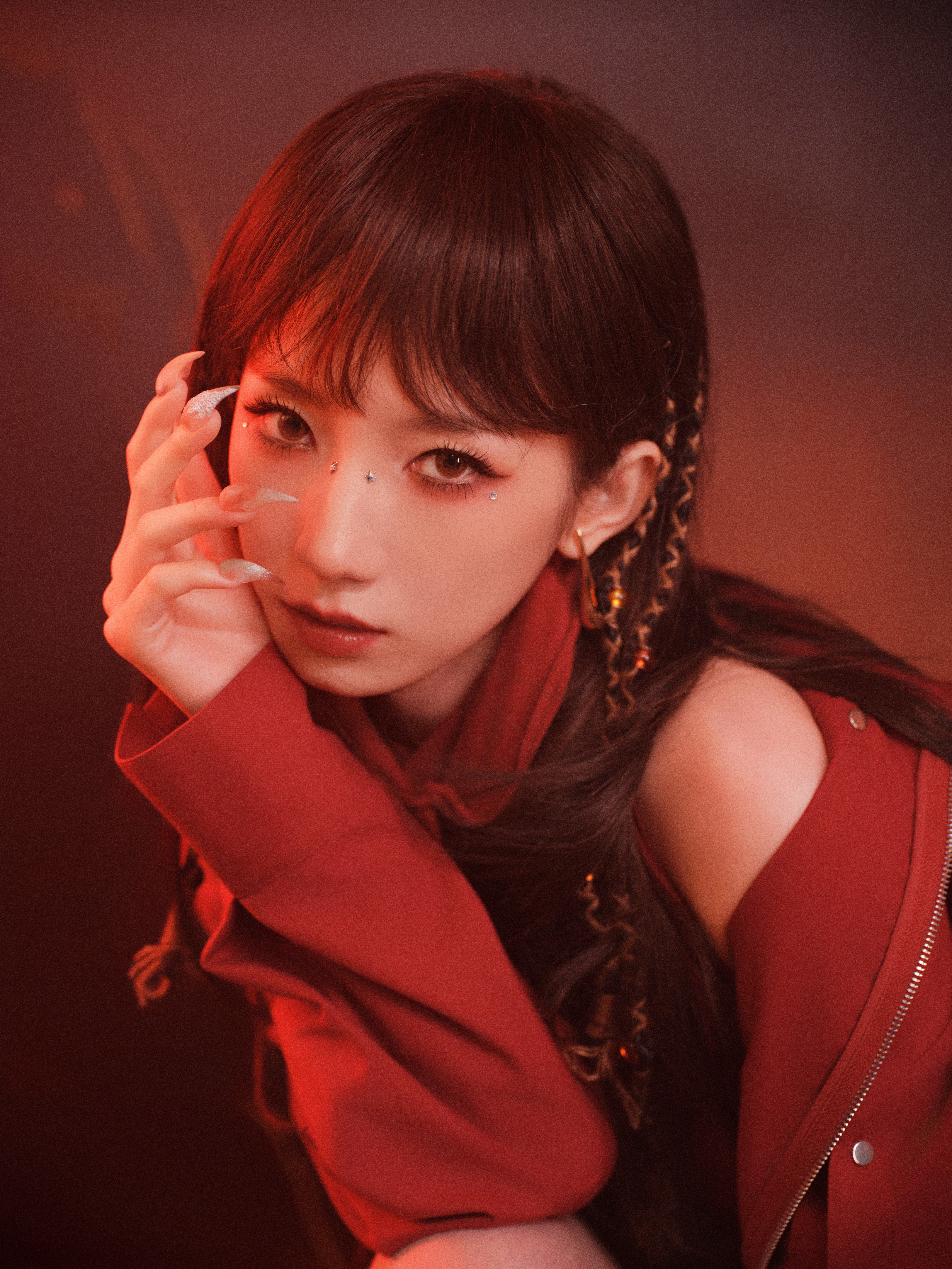 孟美岐荒漠野玫瑰造型 ​​​