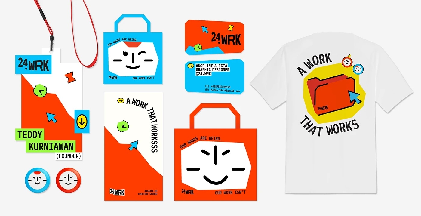 遇见艺术 《24WRK》Creative Studio Brand Identi