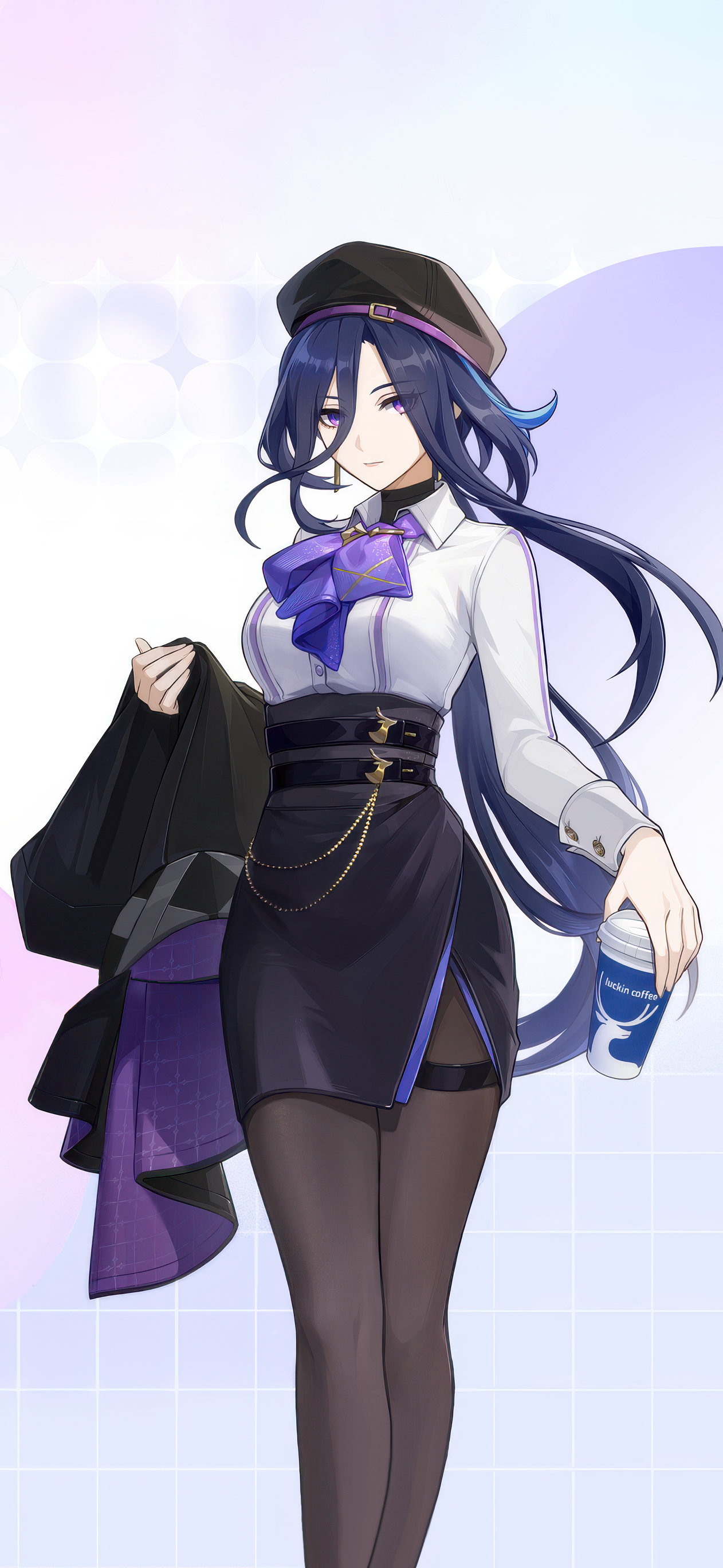 原神[超话]  原神＆瑞幸联动高清壁纸修复，感兴趣的旅行者可以用起来啦！ 