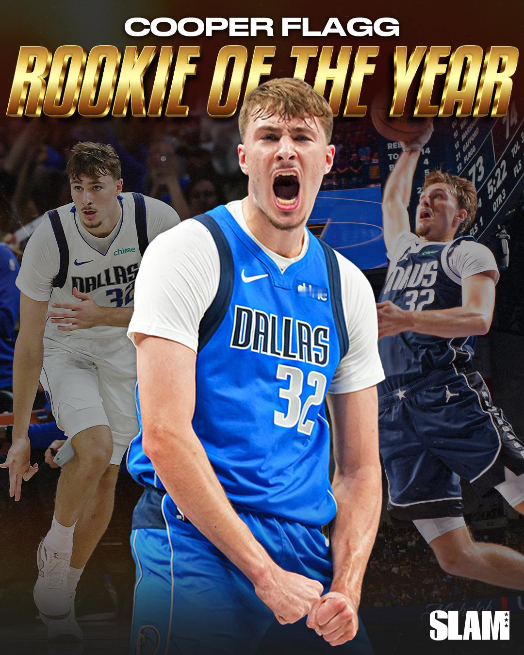 弗拉格力压克尼普尔拿下最佳新秀，wow！弗拉格拿到了56张第一选票，克尼普尔拿到