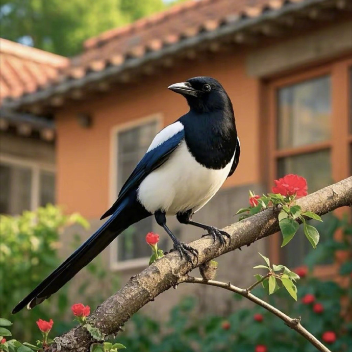 点赞这只喜鹊，下个月你会有好运！