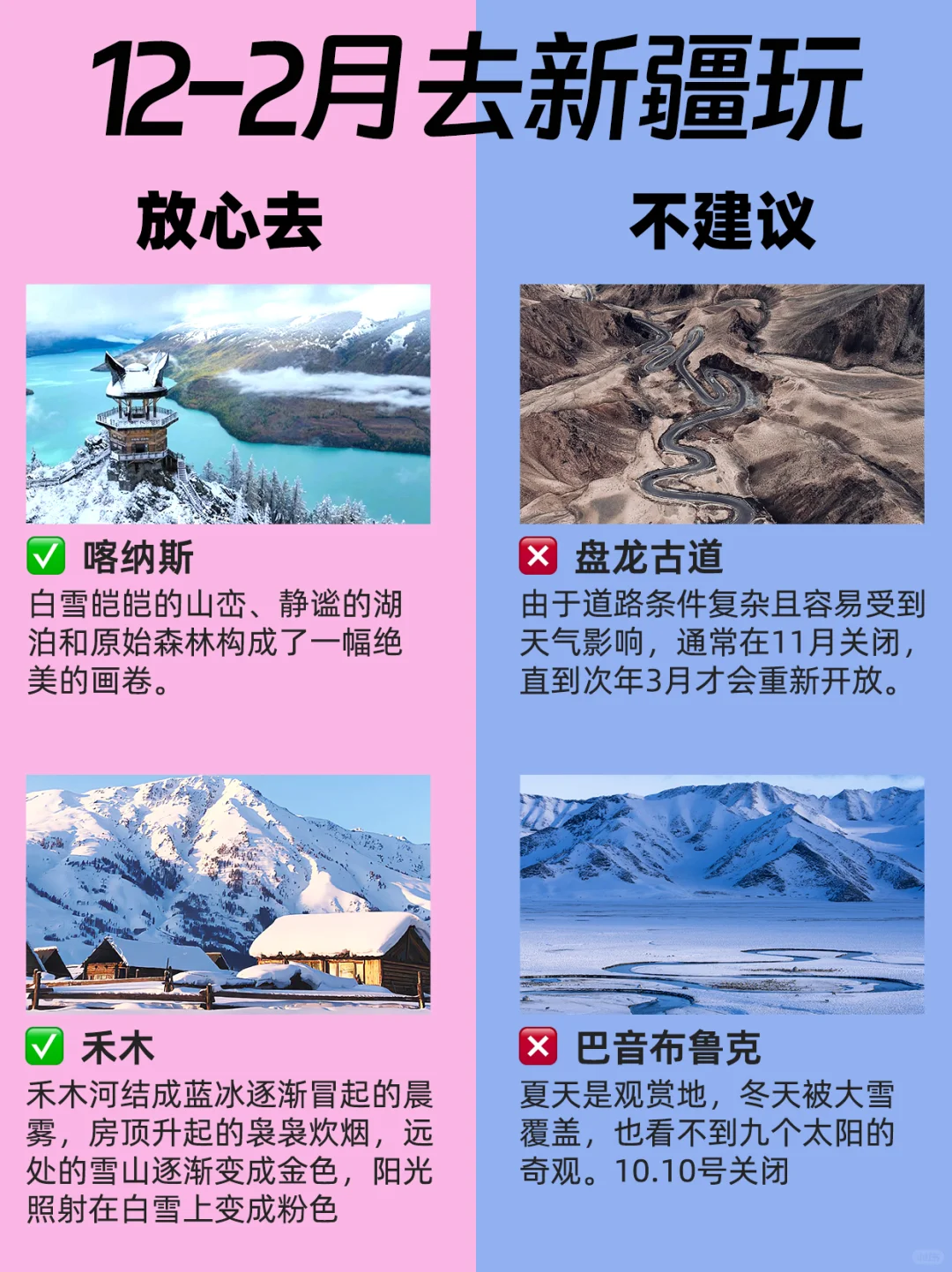 12-2月去新疆攻略✅建议去🆚不建议去