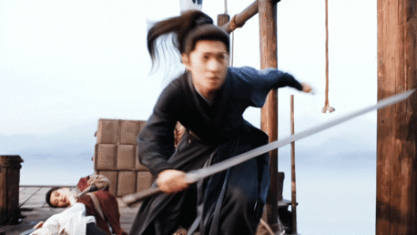 杨洋展昭变装 杨洋转剑转场 无需多余修饰抬手便是江湖，转剑转场干净利落气场全开，