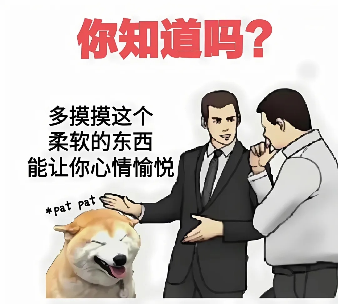 摸摸小狗头 meme  / 