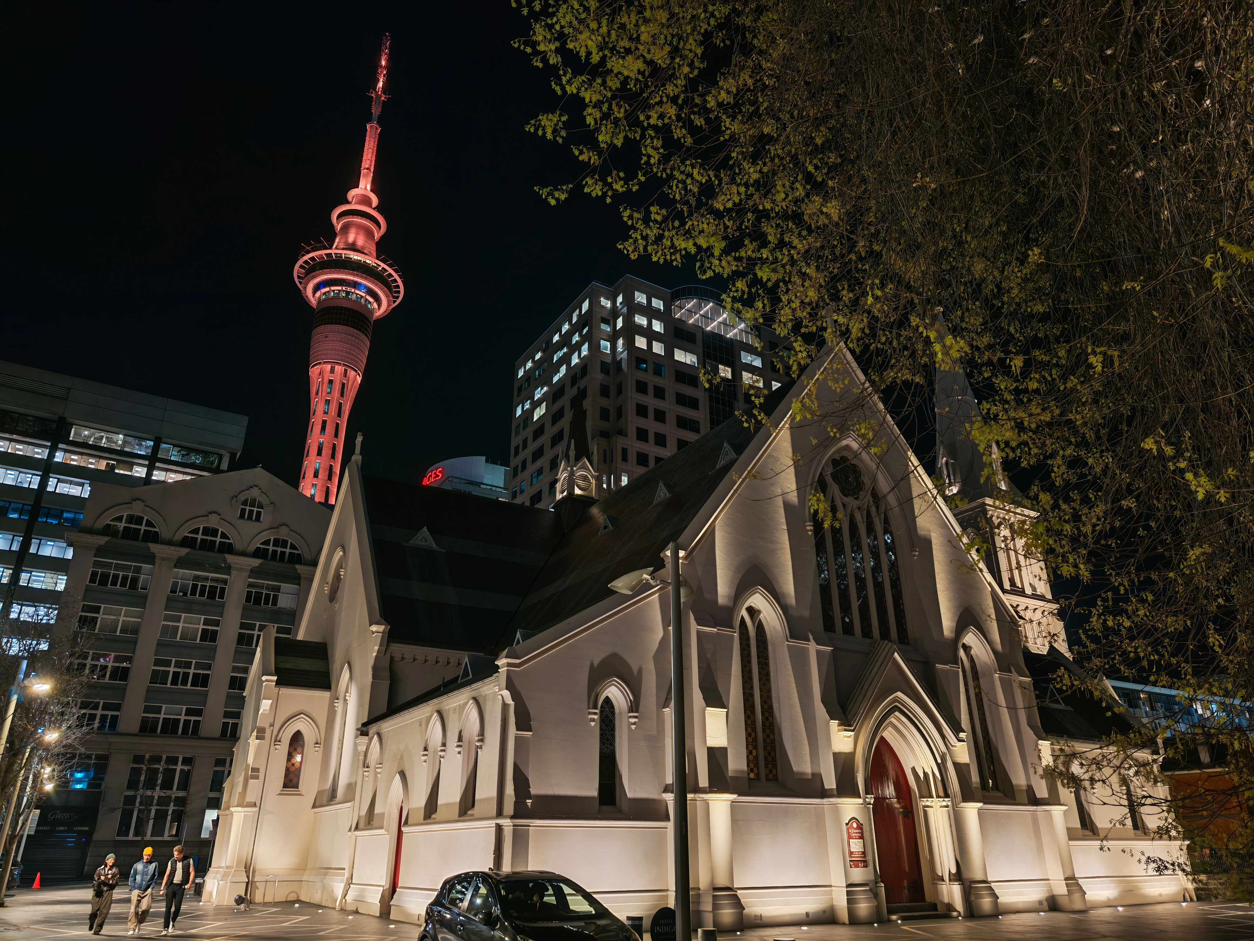 晚安，最后一天在新西兰，看看Sky Tower ​​​
