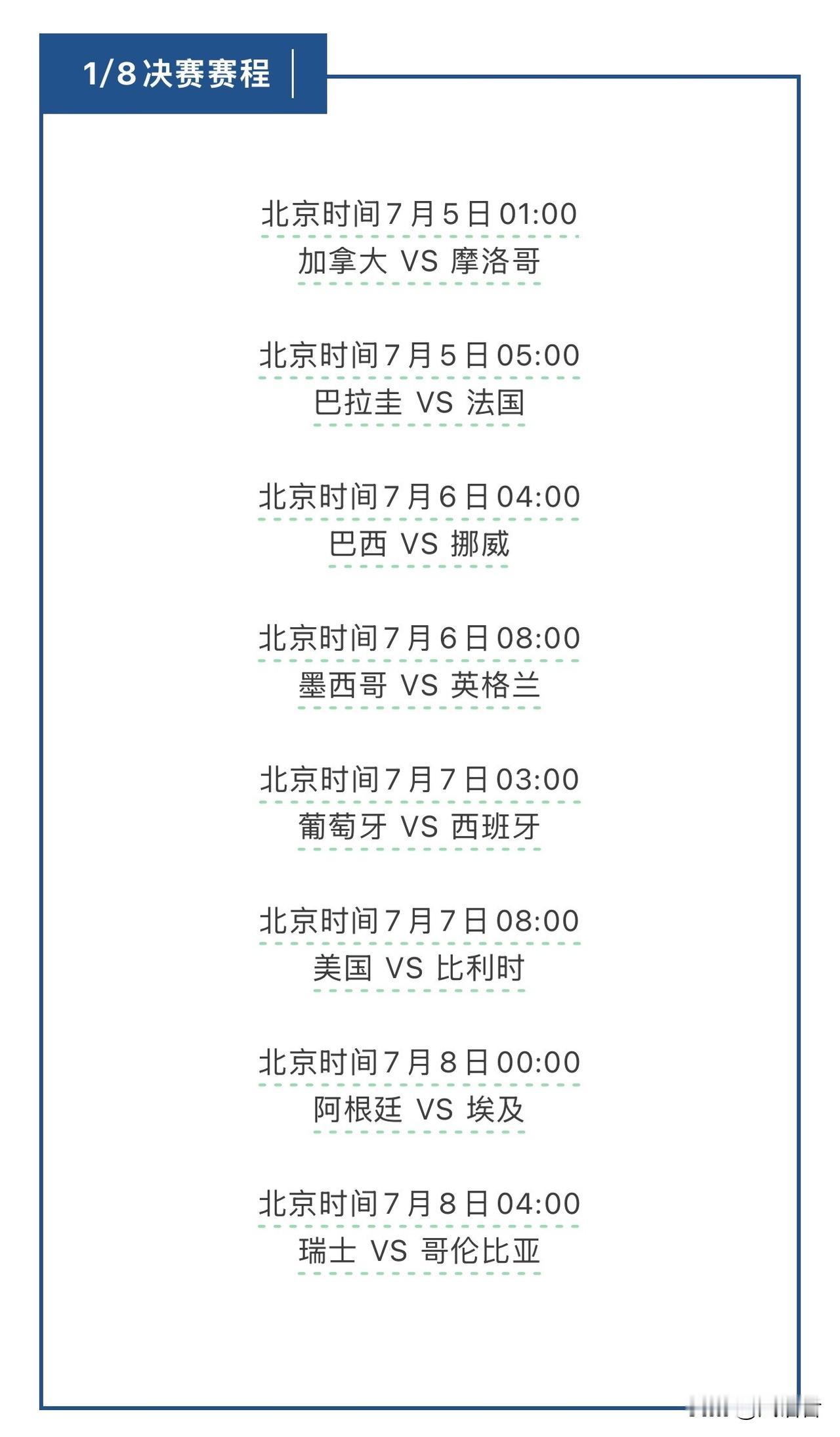 1/8淘汰赛，这才是真正的世界杯比赛！