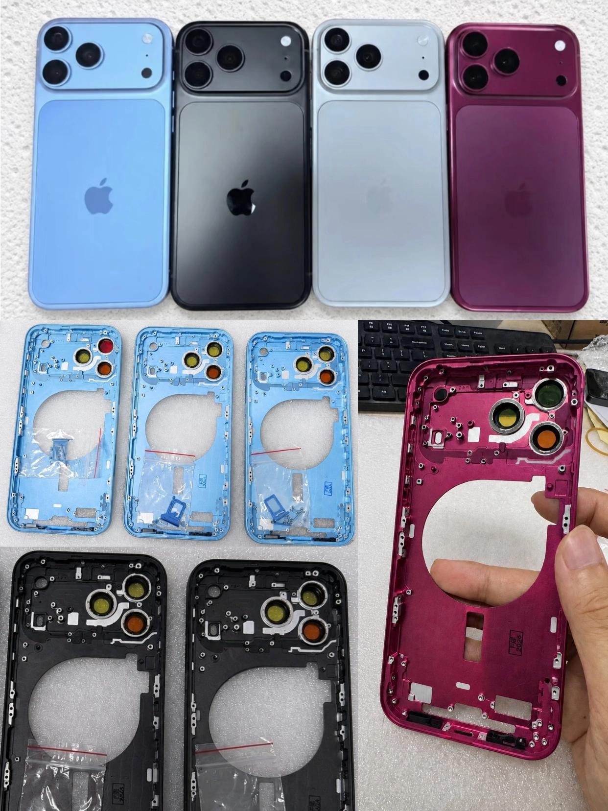看到iPhone18 Pro的配色曝料，这次有四款：哑光黑、磨砂银、雾面浅蓝、深