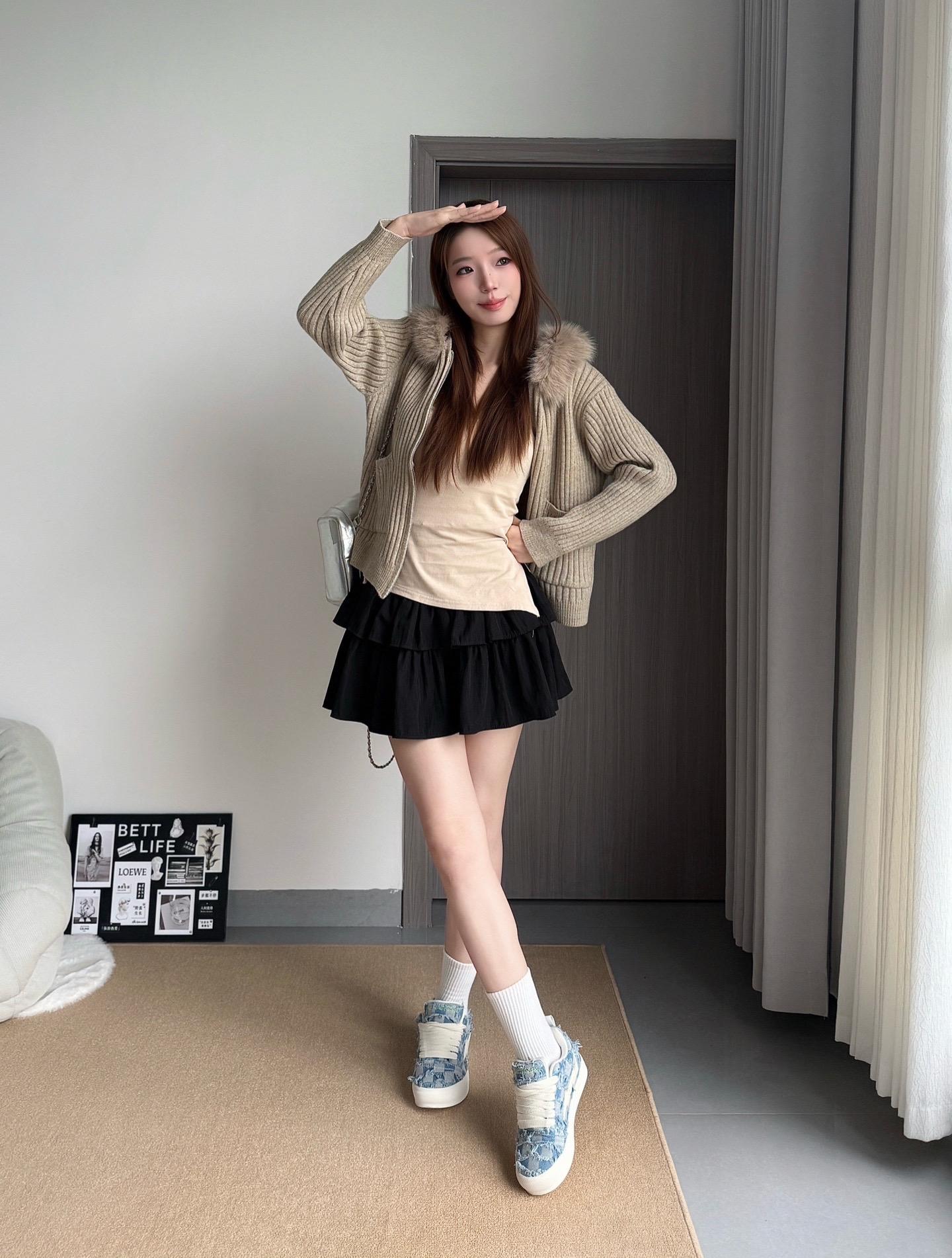慵懒感look 170ootd穿搭 跟着宅女学穿搭 fyp