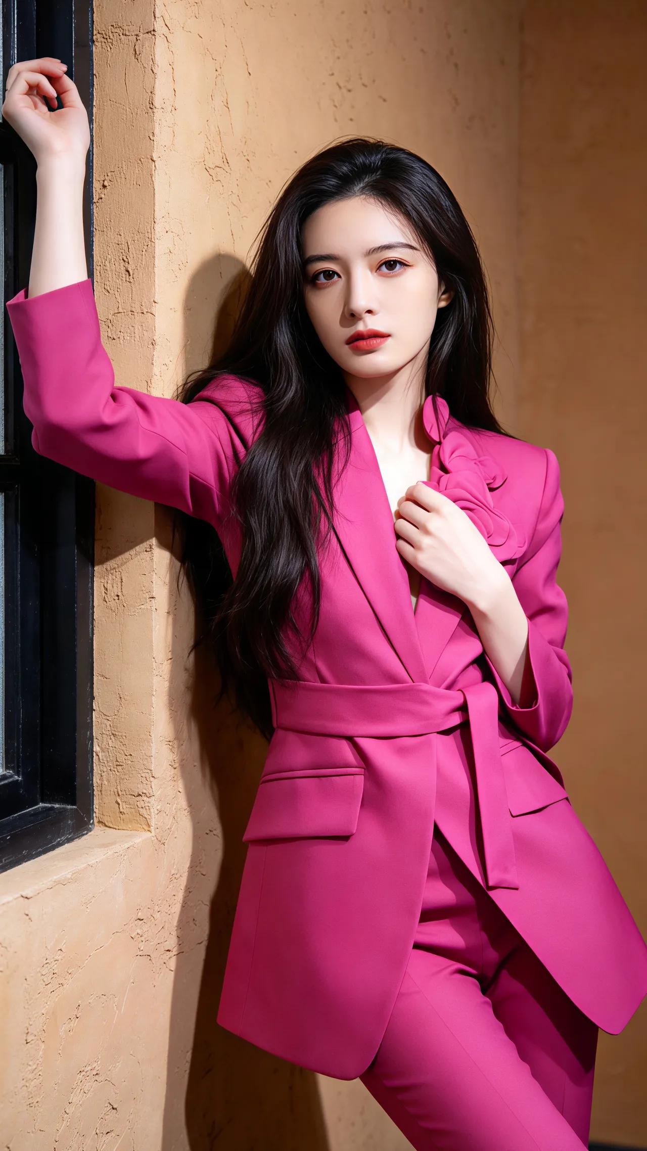 粉嫩西装套装，自信满满！