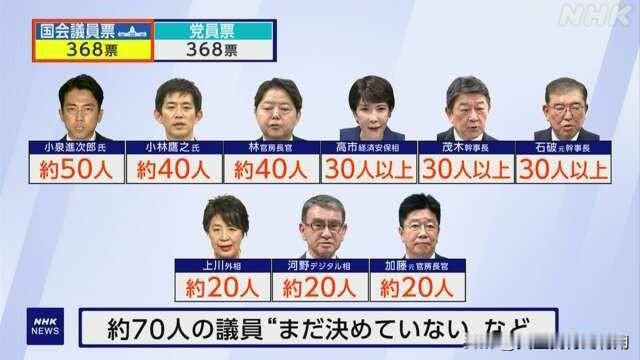 九名候选人逐鹿自民党总裁，各人背后都有哪些人支持？
1.高市早苗：前安倍派、独立
