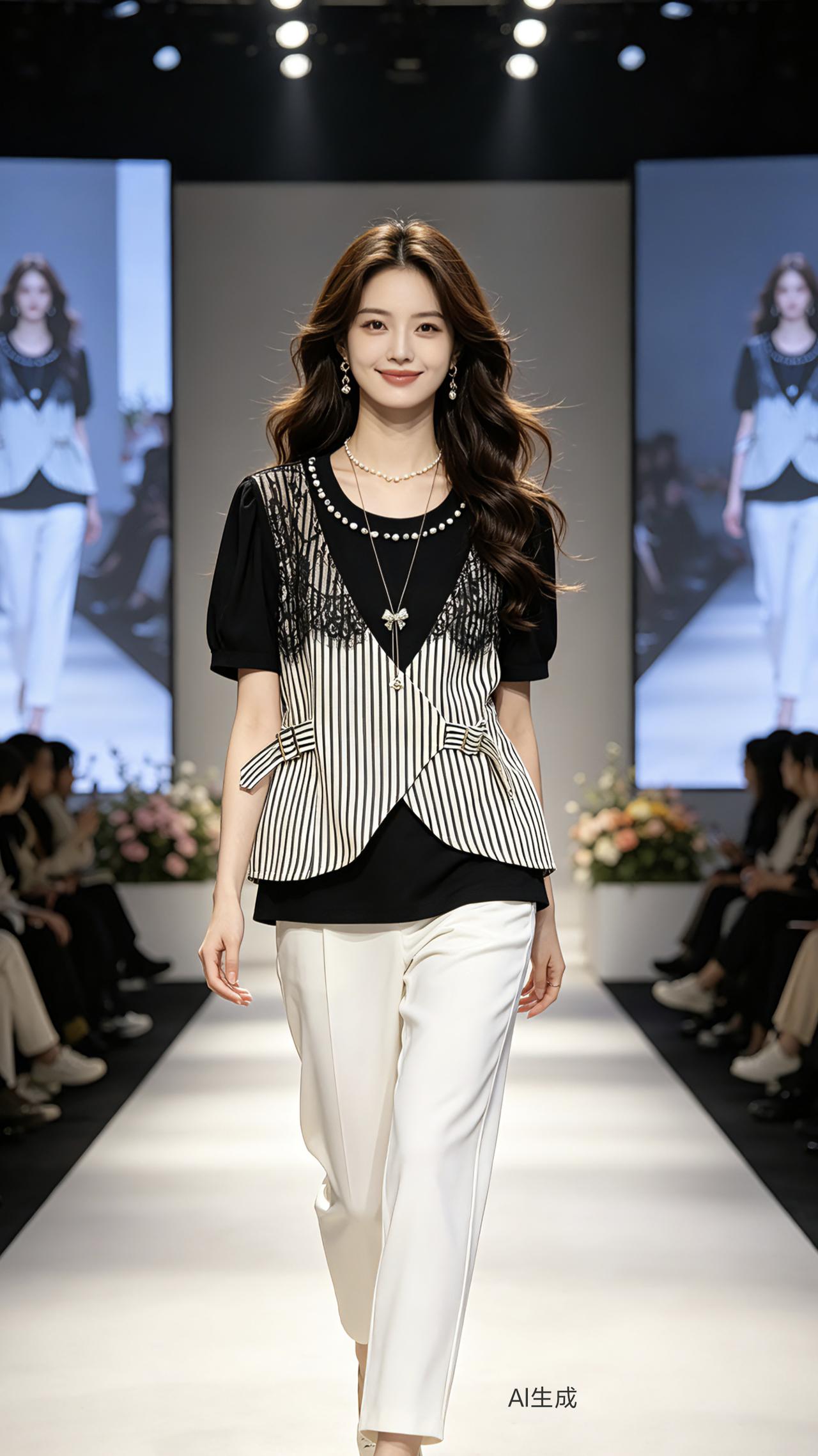 大码显瘦穿搭 时尚穿搭种草 假两件短袖 摆脱路人感穿搭 女装穿搭