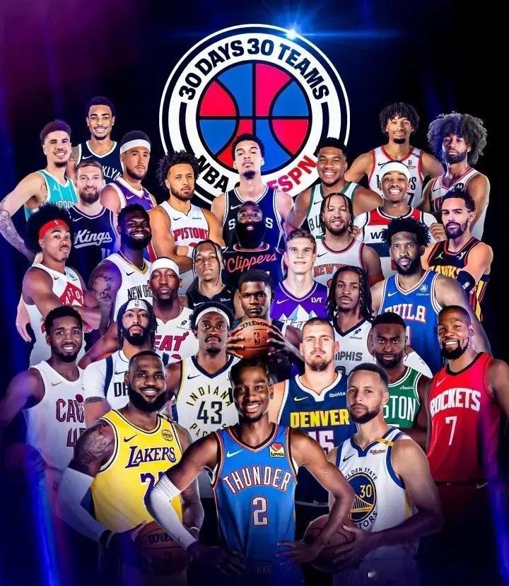 ESPN制作了30天30队的每支球队代表人物，你觉得被选中的都合理吗？NBA ​