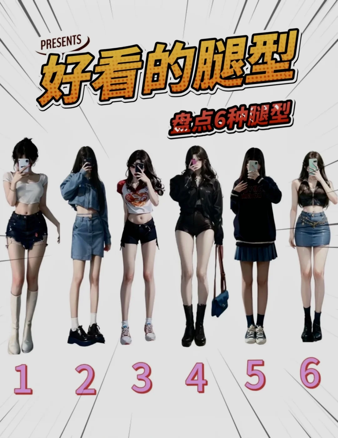 🌟女生必看！6种神仙腿型，你拥有哪一种？✨