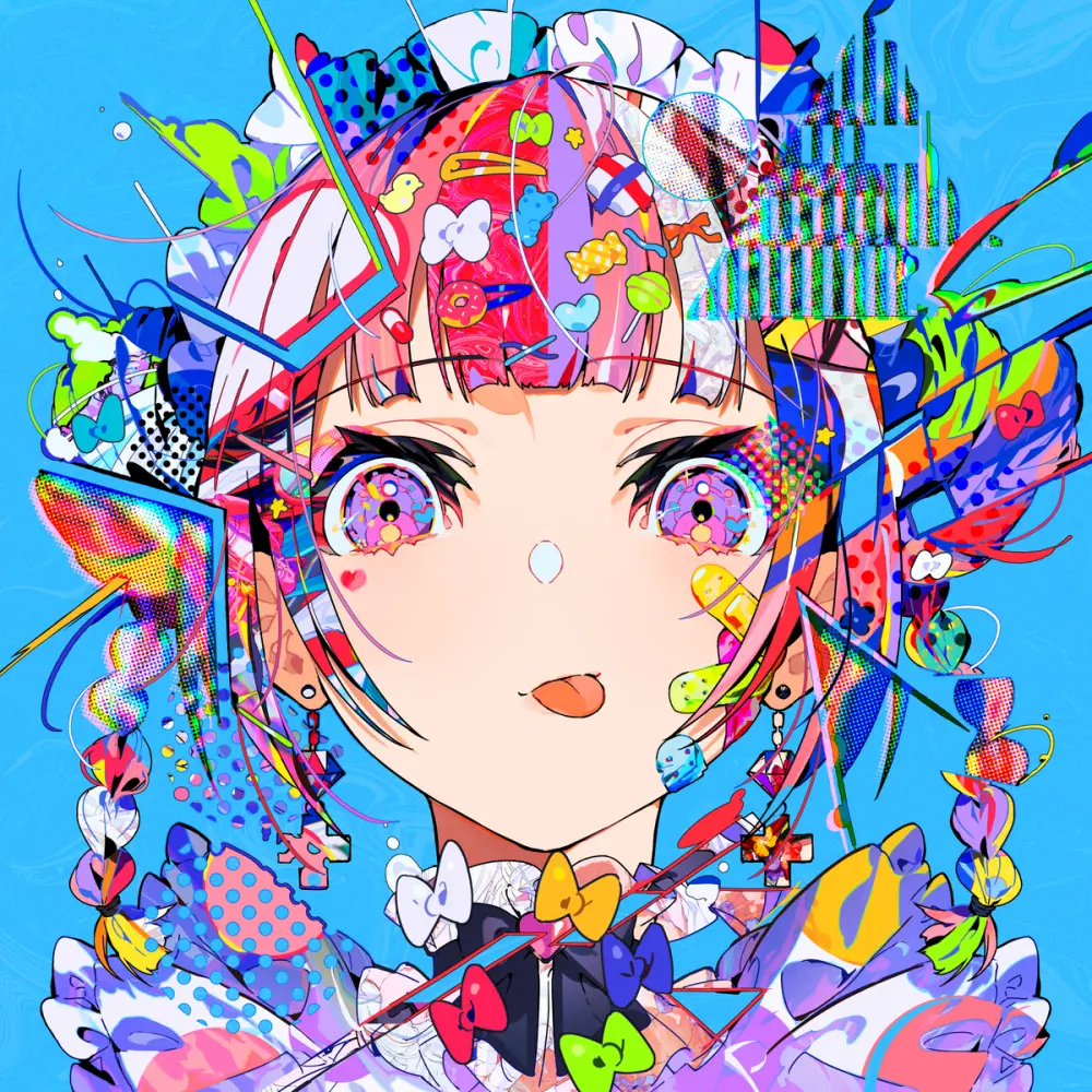 #二次元[超话]##夏日次元盛典##收集世界的色彩# 第一眼就被少女缤纷的色彩所