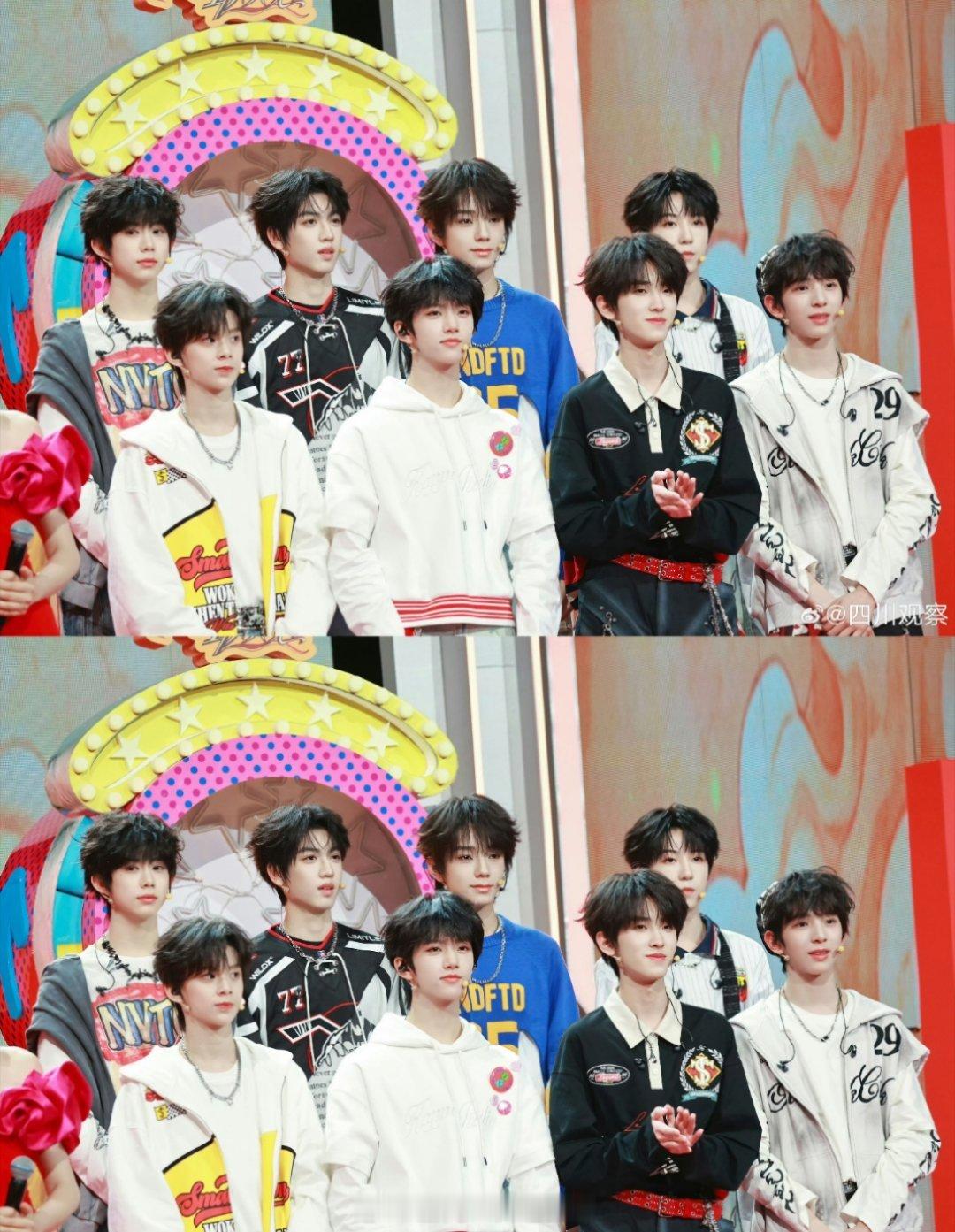 这个陈奕恒真天生爱豆吧，这么多人只有他发现了这个镜头，并且盯着看TF四代川渝春晚