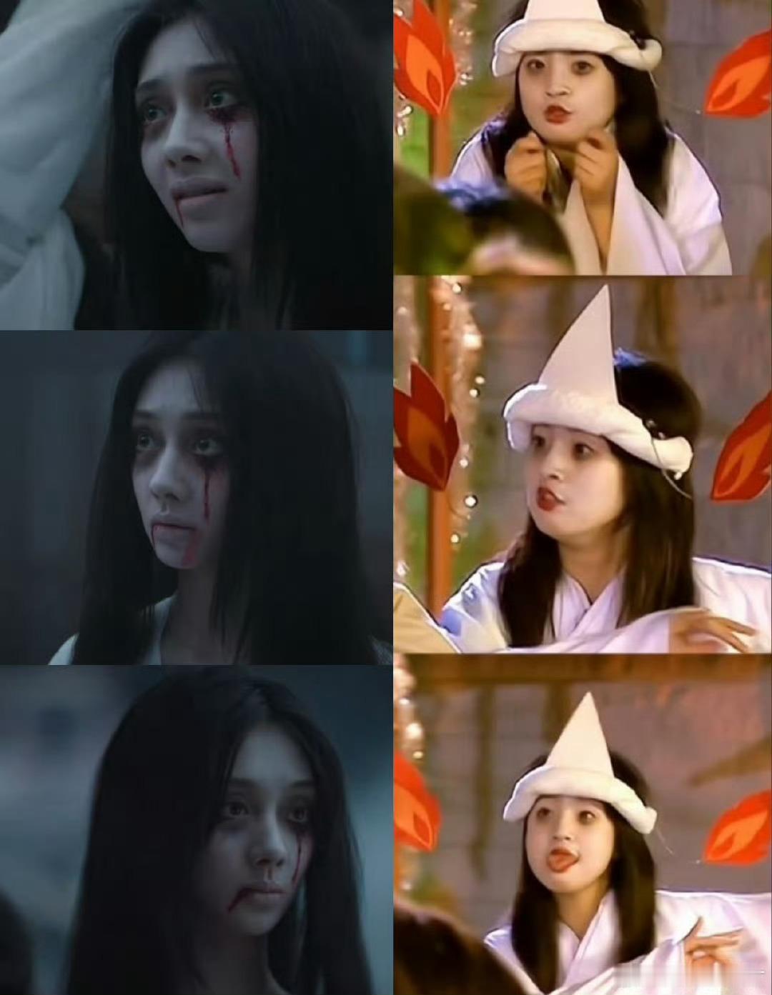 王影璐扮鬼幻视袁湘琴宴遇永安 里沈韶光这段扮鬼吓对家老板的装扮，谁看了都要楞3秒