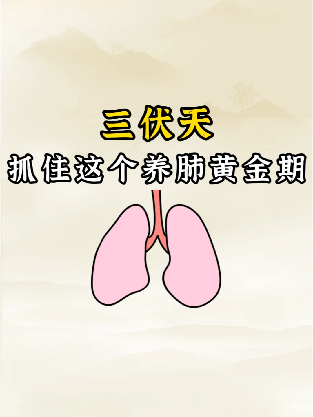 三伏天，做好四件事，养好肺