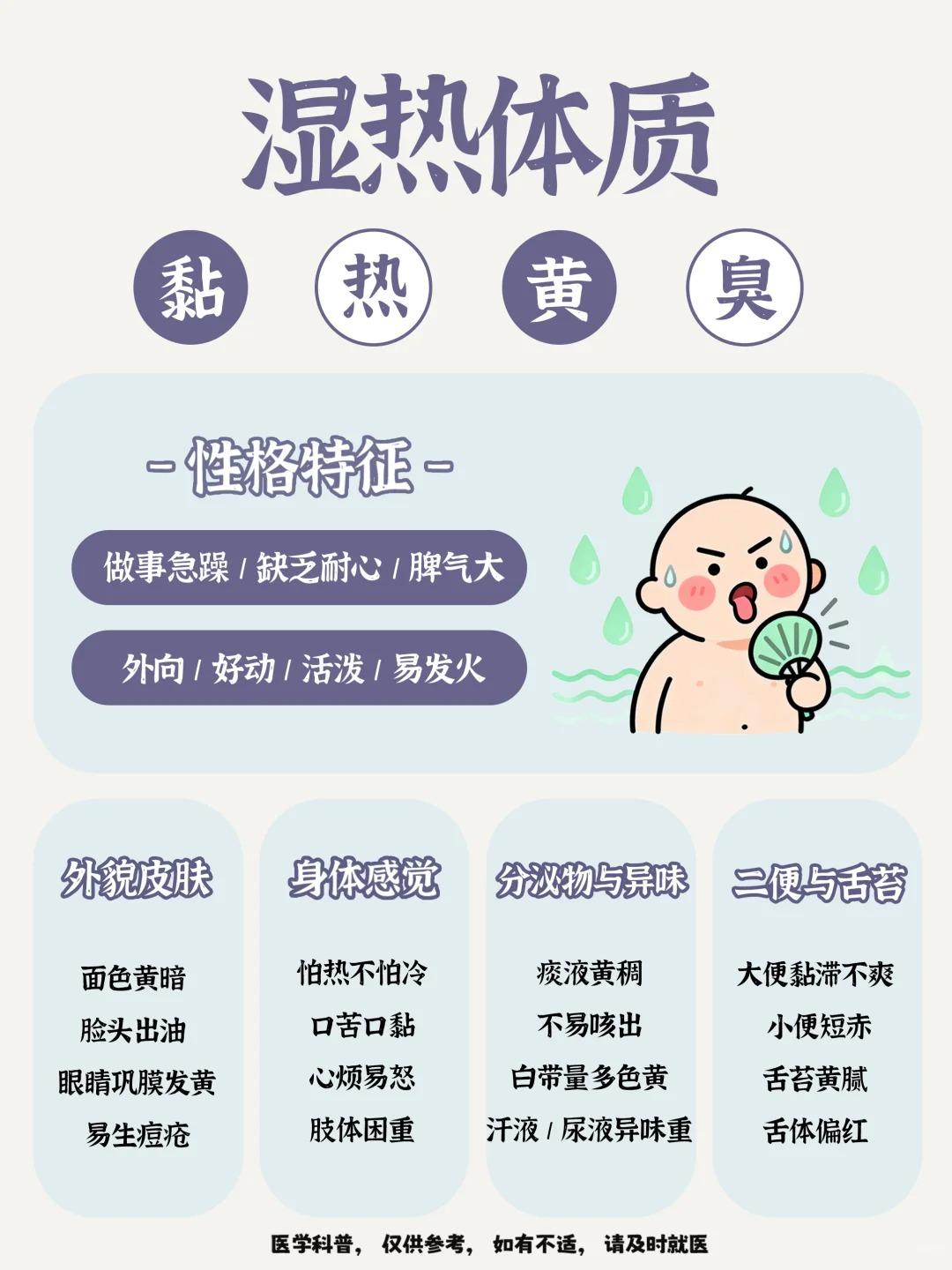 脸油长痘不是皮肤差！是湿热体质在搞事